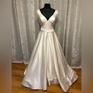 Wedding gown satin